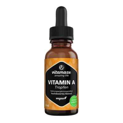Vitamin A 500 Μg Hochdosiert Vegan Tropfen 50 ml von Vitamaze GmbH PZN 16819297