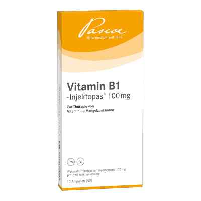 Vitamin B1 Injektopas 100 mg Injektionslösung 10X2 ml von Pascoe pharmazeutische Präparate PZN 03262456