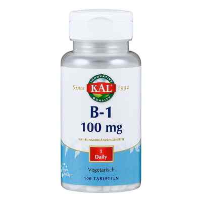Vitamin B1 Thiamin 100 mg Tabletten 100 stk von Nutraceutical Corporation PZN 13895079