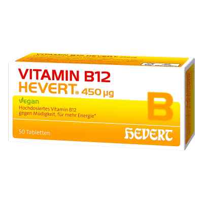 Vitamin B12 Hevert 450 Μg Tabletten 50 stk von Hevert Arzneimittel GmbH & Co. K PZN 18232395