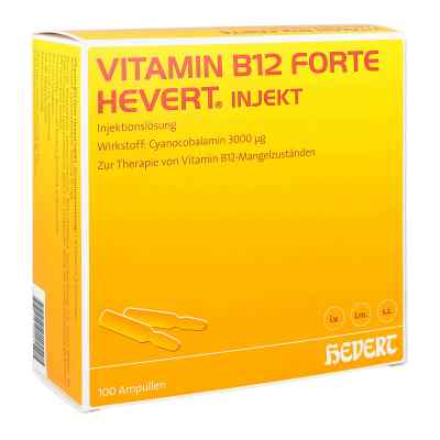 Vitamin B12 Hevert forte Injekt Ampullen 100X2 ml von Hevert-Arzneimittel GmbH & Co. K PZN 04836103