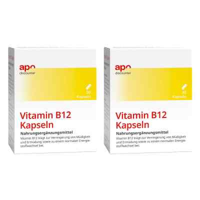 Vitamin B12 Kapseln von apo-discounter 2x 90 stk von apo.com Group GmbH PZN 08101837