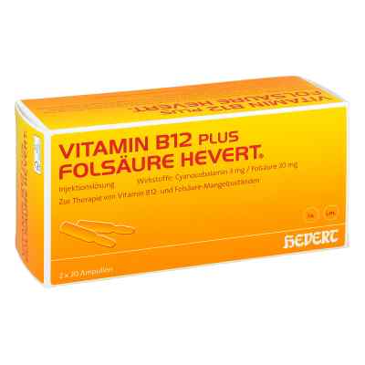 Vitamin B12 plus Folsäure Hevert Ampullen-Paare 2X20 stk von Hevert-Arzneimittel GmbH & Co. K PZN 02840425