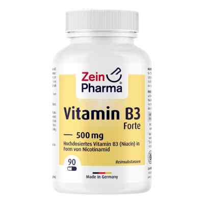 Vitamin B3 Forte 500 mg Kapseln 90 stk von ZeinPharma Germany GmbH PZN 18369668