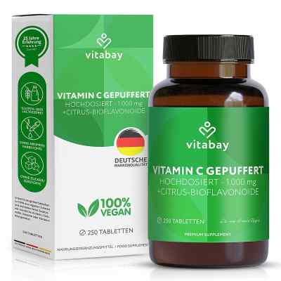 Vitamin C + Bioflavonoide 1000 mg vegan hochdosiert 250 stk von Vitabay CV PZN 18209261