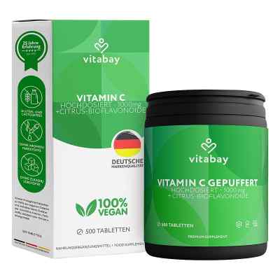 Vitamin C + Bioflavonoide 1000 mg vegan hochdosiert 500 stk von Vitabay CV PZN 18209232