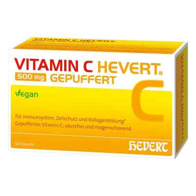 Vitamin C Hevert 500 Mg Gepuffert Kapseln 60 stk von Hevert-Arzneimittel GmbH & Co. K PZN 18889959