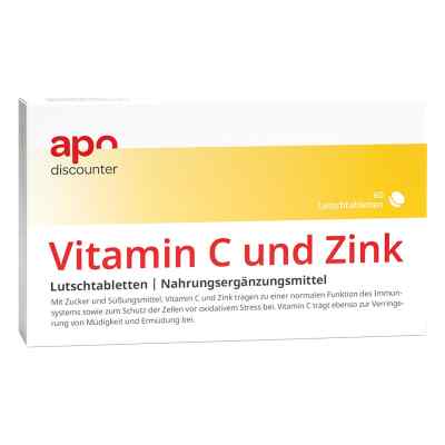 Vitamin C Und Zink Lutschtabletten von apo-discounter 60 stk von Apologistics GmbH PZN 16511062