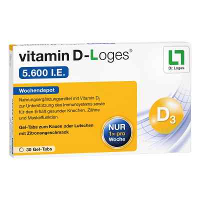 vitamin D-Loges 5.600 internationale Einheiten - Wochendepot - 6 30 stk von Dr. Loges + Co. GmbH PZN 10073678