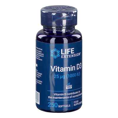 Vitamin D3 25 mg 1000 I.E. Weichkapseln 250 stk von Vitalized B.V. PZN 19740372