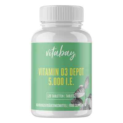 Vitamin D3 Depot 5000 I.E. Cholecalciferol Tabletten 120 stk von Vitabay CV PZN 18237613