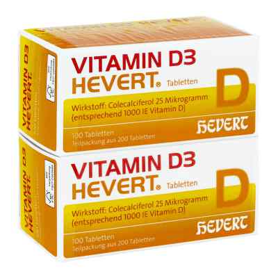 Vitamin D3 Hevert Tabletten 200 stk von Hevert Arzneimittel GmbH & Co. K PZN 09887387