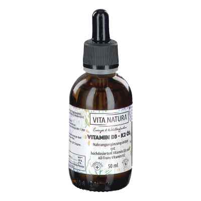 Vitamin D3/k2 1000 I.e./20 [my]g Tropfen 50 ml von Vita Natura GmbH & Co. KG PZN 15821458