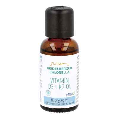Vitamin D3+k2 öl Tropfen zum Einnehmen 30 ml von Heidelberger Chlorella GmbH PZN 12565428