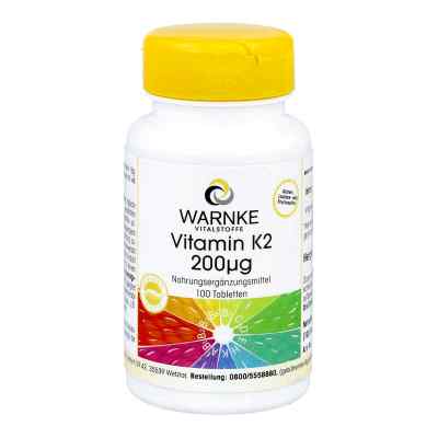 Vitamin K2 200 [my]g Tabletten 100 stk von Warnke Vitalstoffe GmbH PZN 13433829