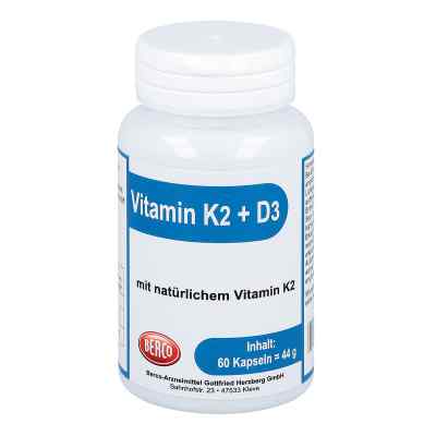 Vitamin K2+D3 Kapseln 60 stk von Berco-ARZNEIMITTEL PZN 09784575