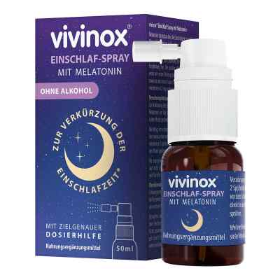 Vivinox Einschlaf-Spray mit Melatonin bei Einschlafstörungen 50 ml von Dr. Gerhard Mann Chem.-pharm.Fab PZN 17938940