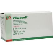 Vliwasoft Vlieskompressen 5x5 cm steril 4l. 150 stk von Lohmann & Rauscher GmbH & Co.KG PZN 06325565