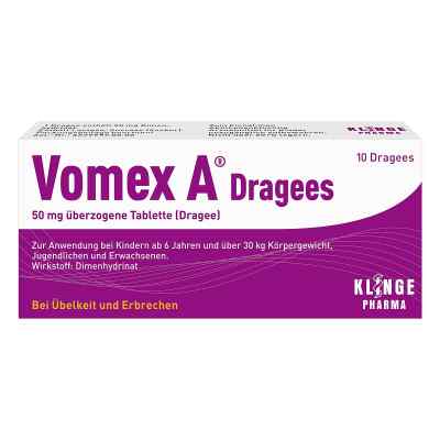 Vomex A Dragees 10 stk von Klinge Pharma GmbH PZN 11612657