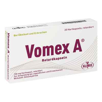 Vomex A Retardkapseln 150mg 20 stk von Klinge Pharma GmbH PZN 06898462