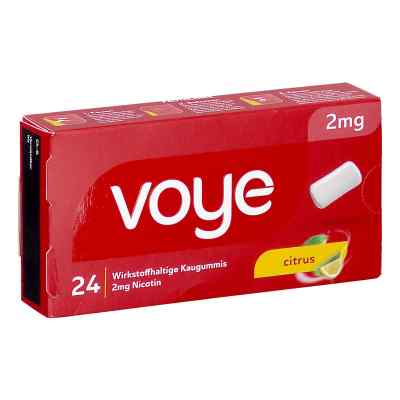 Voye Citrus 2 Mg Wirkstoffhalt.kaugummi M.nikotin 24 stk von Fertin Pharma A/S PZN 19114870