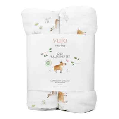 Vujo Frischling Baby Mulltücher 2 stk von LIVONDO GmbH premium healthcare PZN 19235065