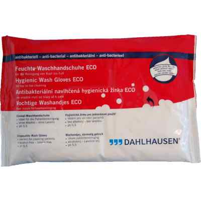 Waschhandschuhe Einmal Eco feucht antibakteriell 8 stk von P.J.Dahlhausen & Co.GmbH PZN 09882131