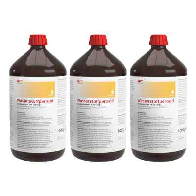 Wasserstoffperoxid Lösung 3% 1000 g (1L) von apodiscounter 3x1000 g von  PZN 08102313