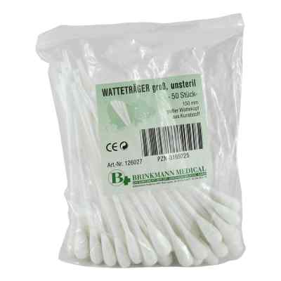 Watteträger unsteril grosser Wattekopf 50 stk von Brinkmann Medical ein Unternehmen der Dr. Junghans PZN 03169225