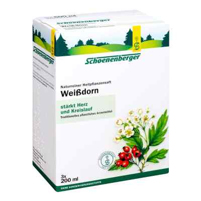 Weißdornsaft Schoenenberger 3X200 ml von SALUS Pharma GmbH PZN 00700192