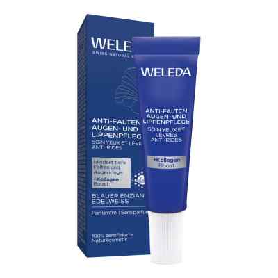 Weleda Anti-Falten Augen- & Lippenpflege Bl. Enzian & Edelweiss 10 ml von WELEDA AG PZN 18446794