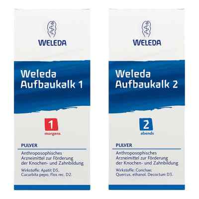 Weleda Aufbaukalk 1 und 2 45+45 g von WELEDA AG PZN 08106649