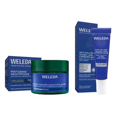 Weleda Blauer Enzian & Edelweiss: Nacht-, Augen- & Lippenpflege 40+10 ml von WELEDA AG PZN 08106658