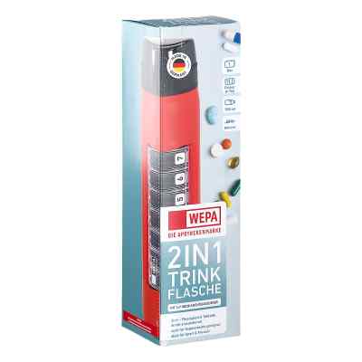 Wepa 2in1 Trinkflasche Mit 1x7 Dosierer Rot 1 stk von WEPA Apothekenbedarf GmbH & Co KG PZN 19201557