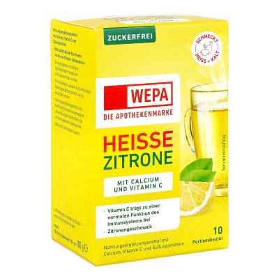 Wepa Heiße Zitrone+vit.c+calcium Zuckerfrei Pulver 10X10 g von WEPA Apothekenbedarf GmbH & Co K PZN 18336976