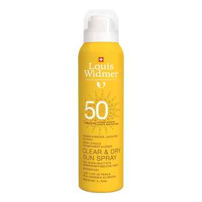 Widmer Clear & Dry Sun Spray Uv 50 Unparfümiert 200 ml von LOUIS WIDMER GmbH PZN 18442017