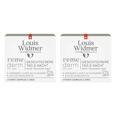 Widmer Remederm Gesichtscreme Unparfümiert 2x50 ml von LOUIS WIDMER GmbH PZN 08104889