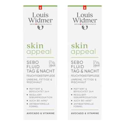 Widmer Skin Appeal Sebo Fluid Unparfümiert 2x30 ml von LOUIS WIDMER GmbH PZN 08104881