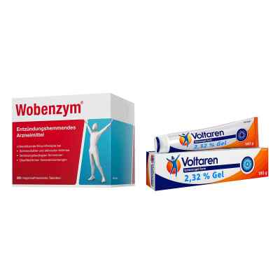 Wobenzym Tabletten + Voltaren Schmerzgel forte 23,2 mg/g Gel 1 Set von  PZN 08105159
