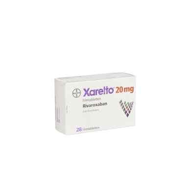 Xarelto 20 mg Filmtabletten 28 stk von Bayer Vital GmbH GB Pharma PZN 08461427