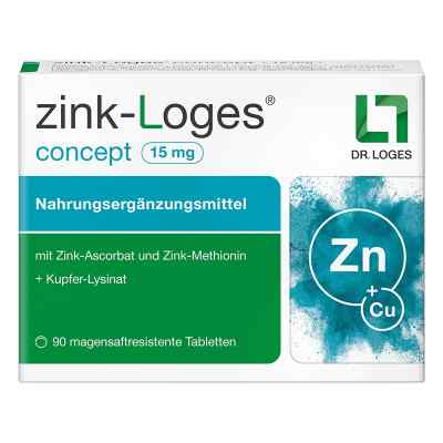 Zink-loges Concept 15 Mg Magensaftres.tabletten 90 stk von Dr. Loges + Co. GmbH PZN 18398718
