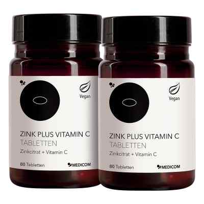 Zink Plus Vitamin C Tabletten 2X80 stk von MEDICOM Pharma GmbH PZN 20627066
