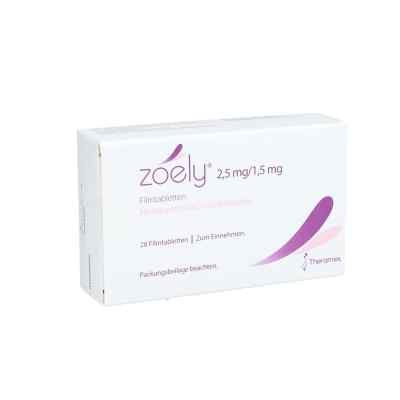 Zoely 2,5 mg/1,5 mg Filmtabletten 1X28 stk von Theramex Ireland Ltd. PZN 09197174